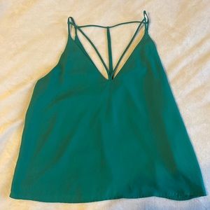Green tank-top